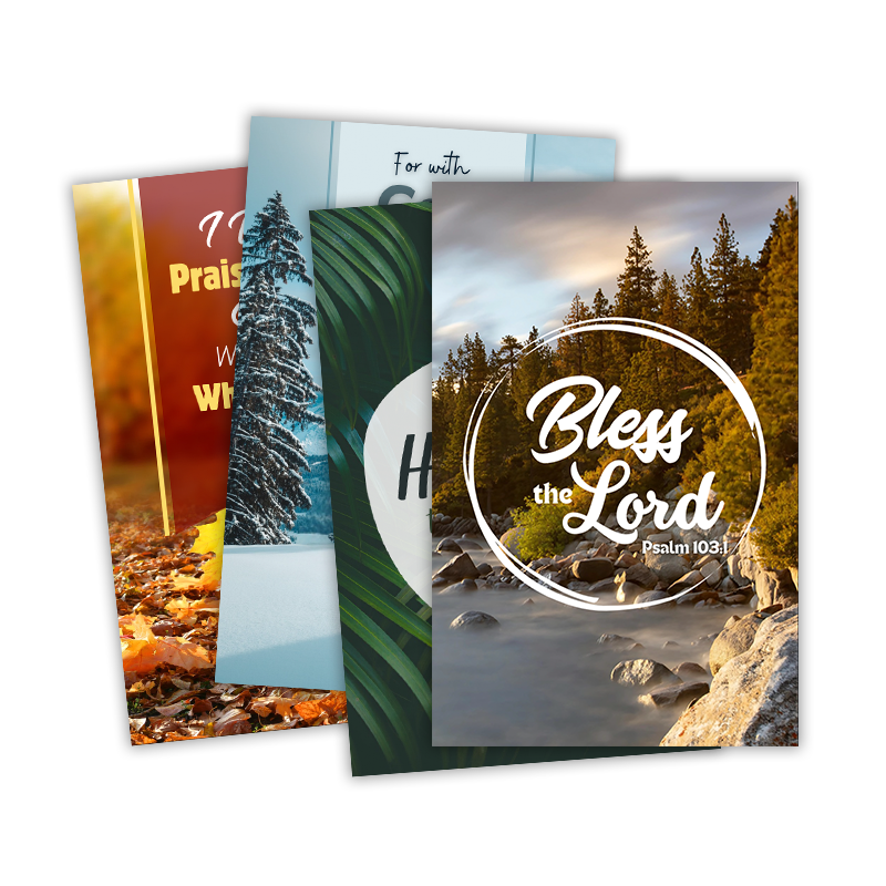 Four Church Bulletin Covers