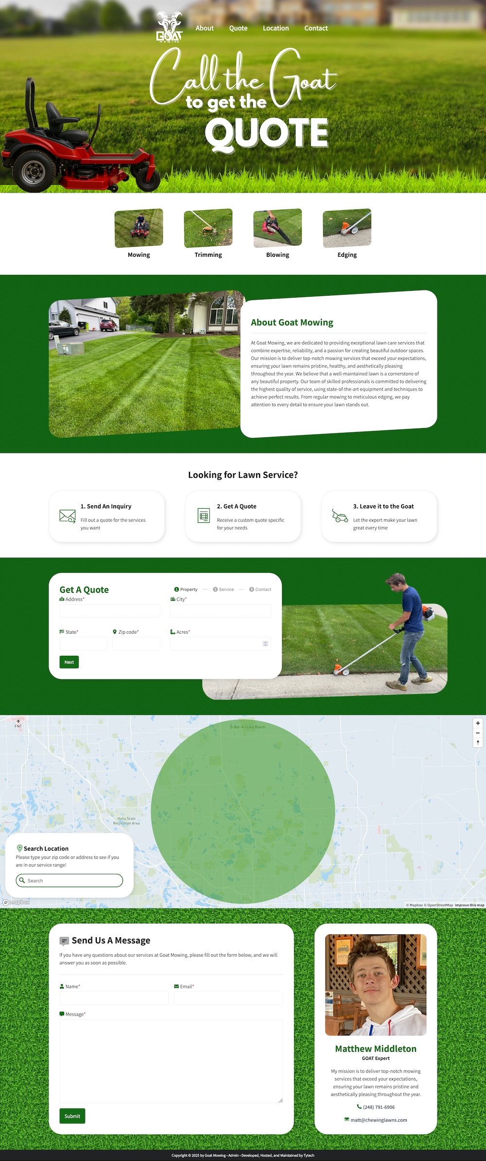Website developed by TyTech
